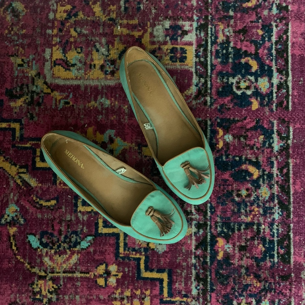 Merona Teal Loafers